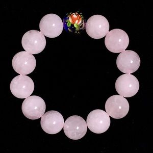 Natural Rose Quartz Gemstone Bracelet